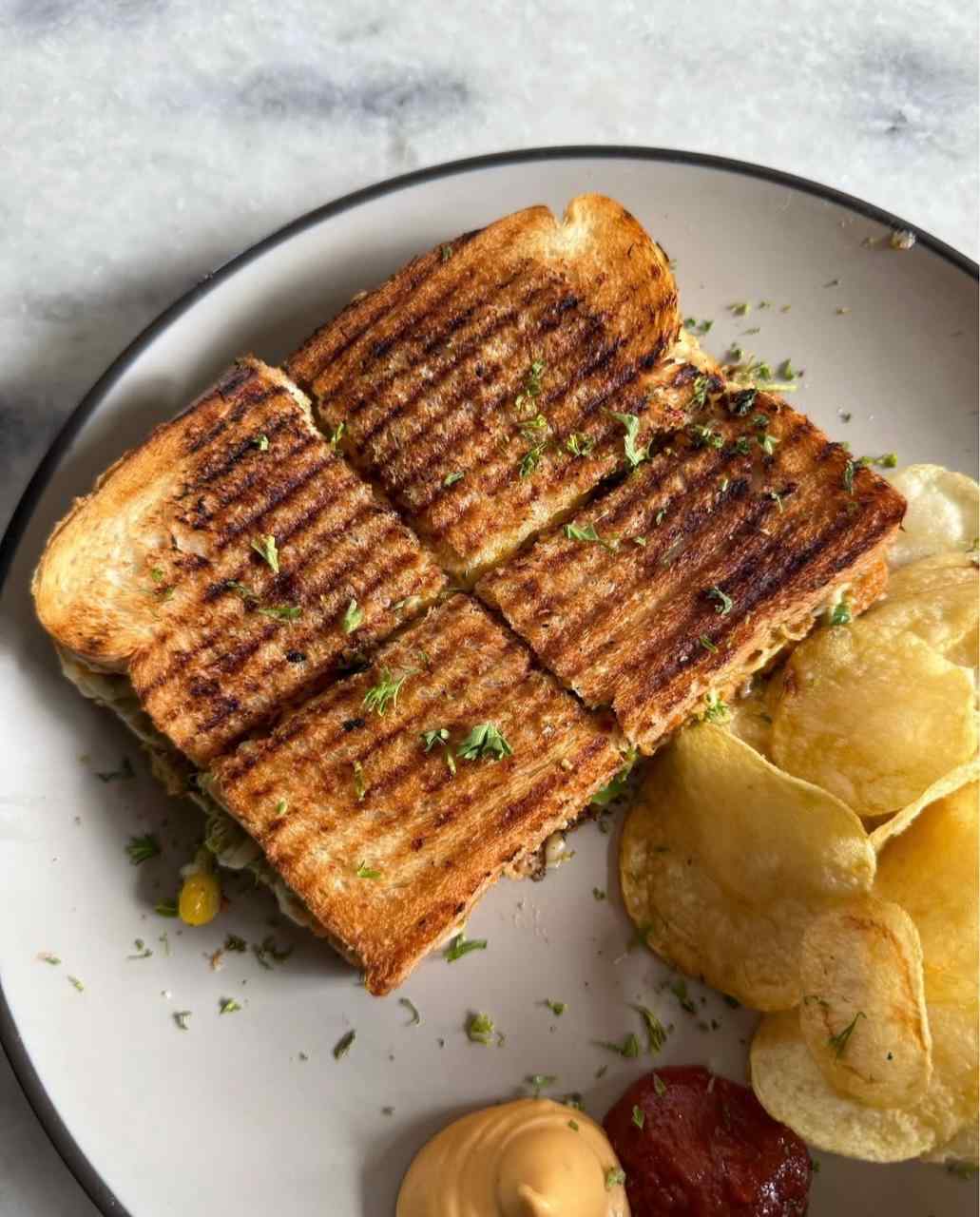 CORN CHEESE SANDWICH